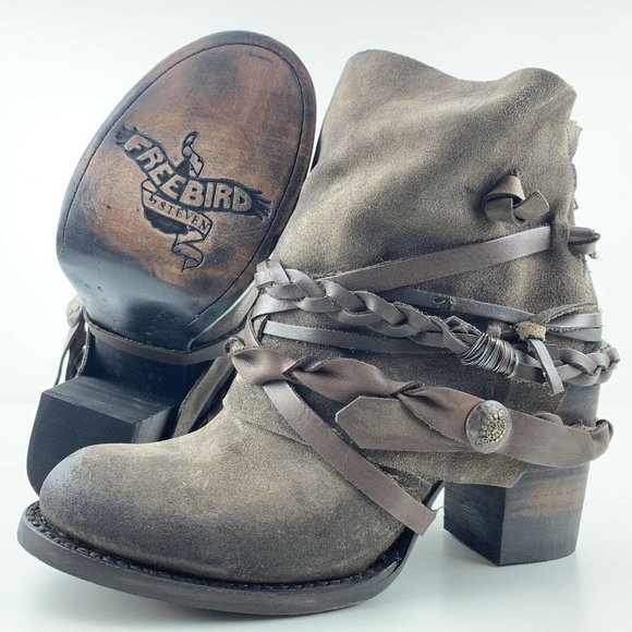 Freebird Shoes - Womens FreeBird Boots 8 Cairo BOHO Leather